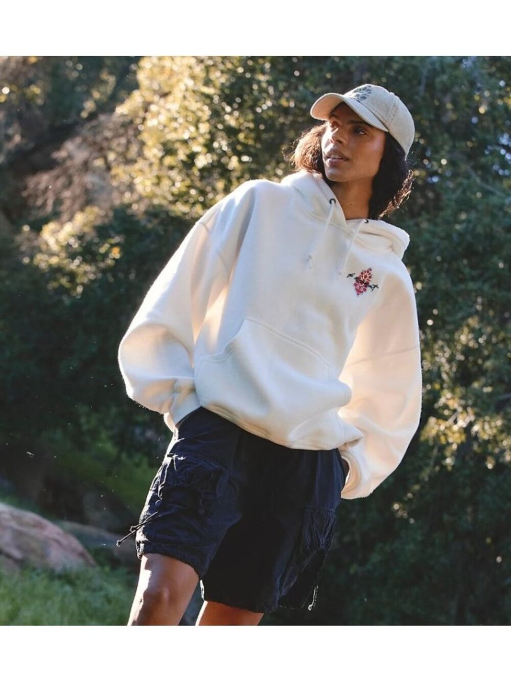 FP Movement Final Call Logo Hoodie Combo White NWT